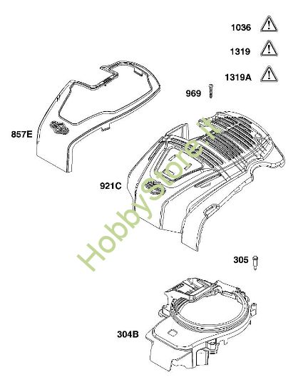 B - GRUPPO ALLOGGIAMENTO VENTOLA B&S - 10 €¦ 104M0B-0123-H5 brand Stihl